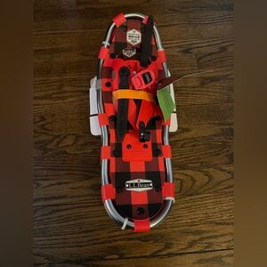 L.L. Bean Kids' Red and Black Winter Walker Snowshoes